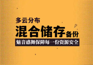 资源安全——第二重保障：多云分布式混合储存-魅音惑舞
